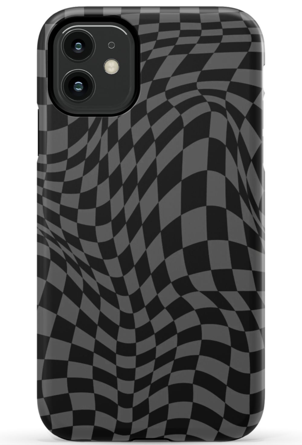 Gray Distorted Checkered Phone Case - B7Cases