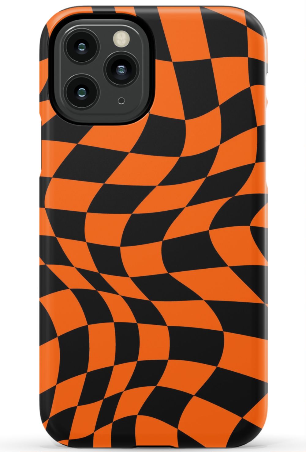 Orange Black Checkered Phone Case - B7Cases