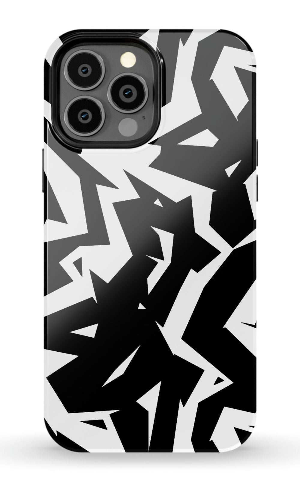 Black White Fragments Phone Case - B7Cases