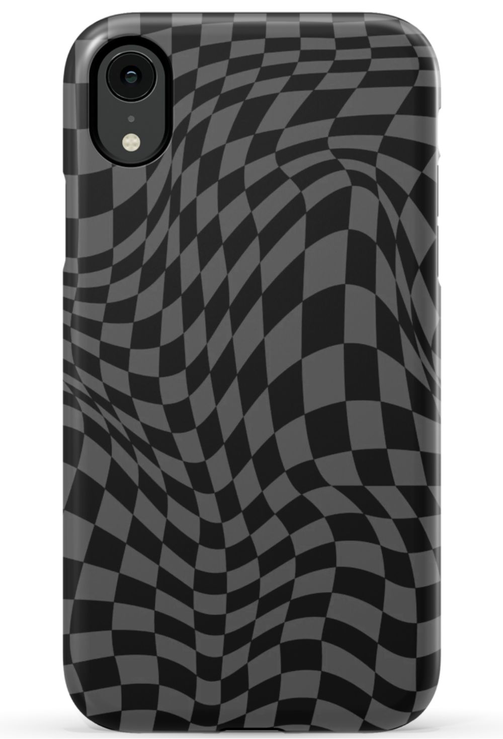 Gray Distorted Checkered Phone Case - B7Cases