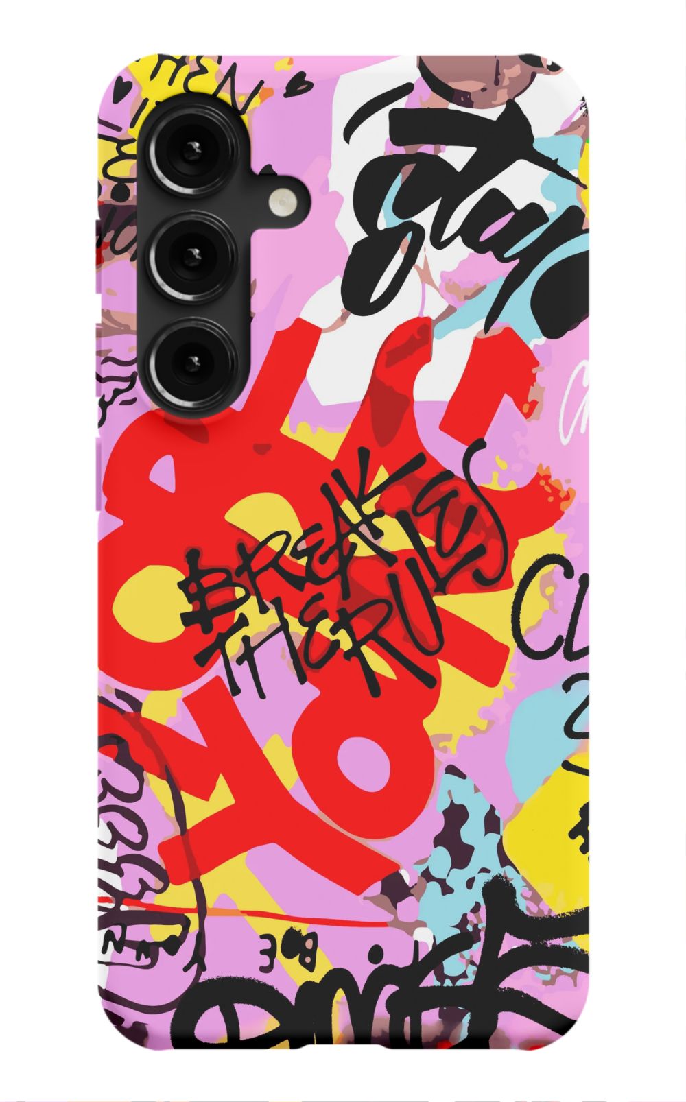 Break The Rules Graffiti Phone Case - B7Cases
