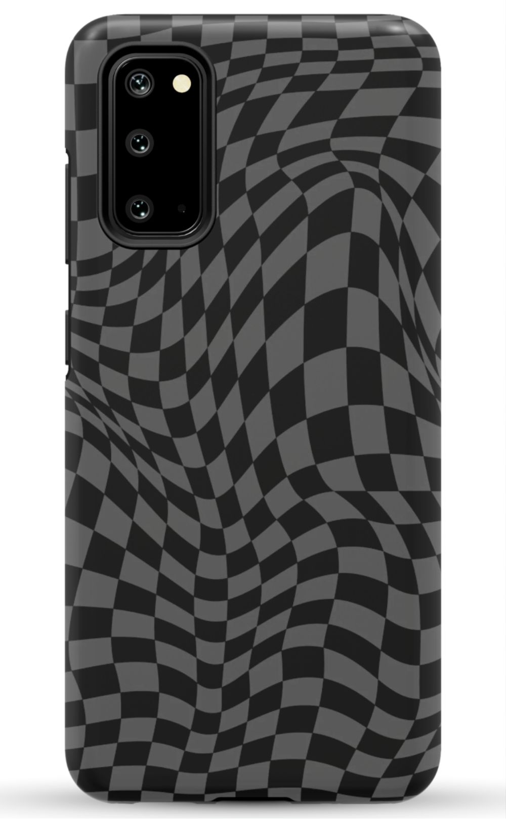 Gray Distorted Checkered Phone Case - B7Cases