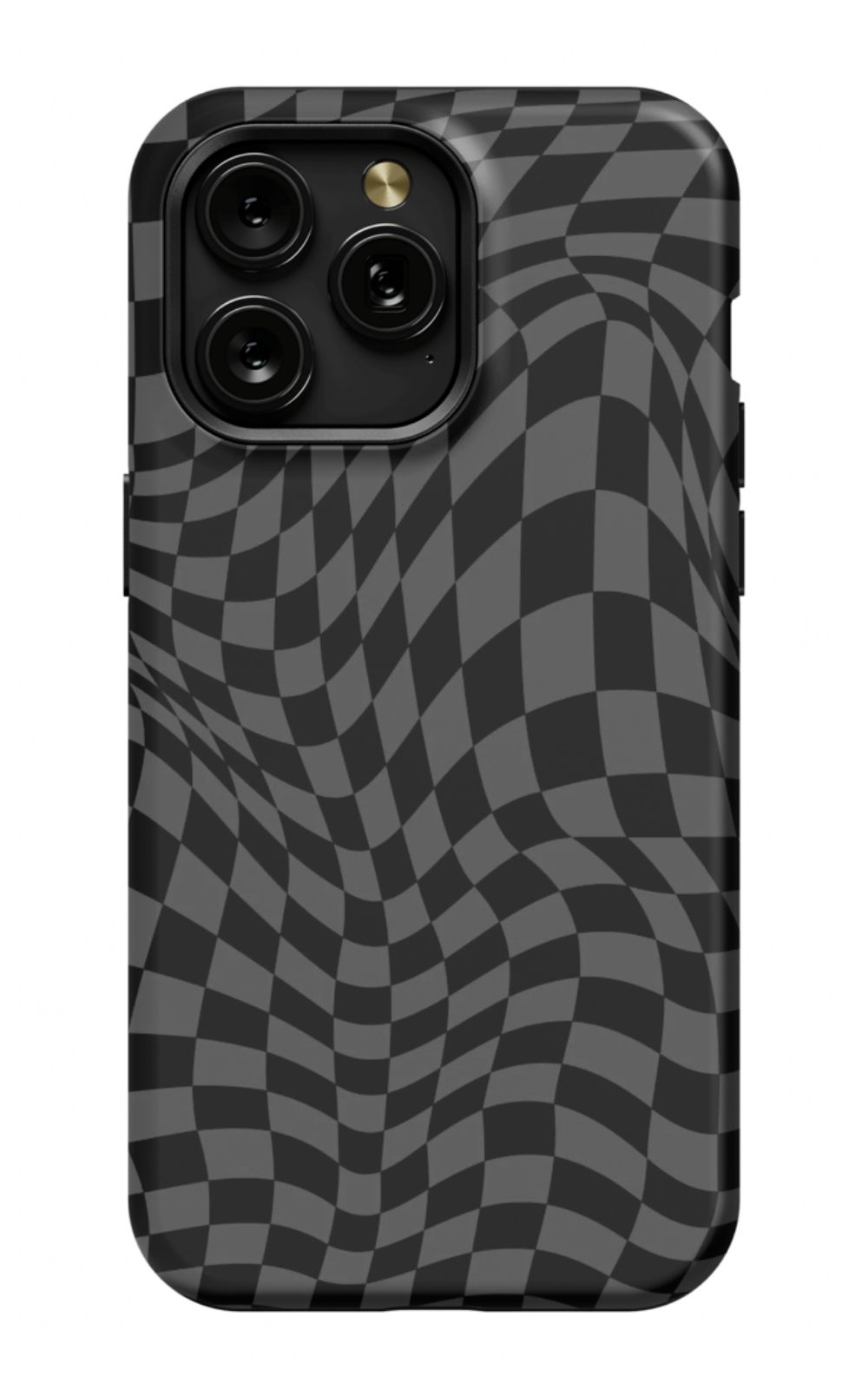 Gray Distorted Checkered Phone Case - B7Cases