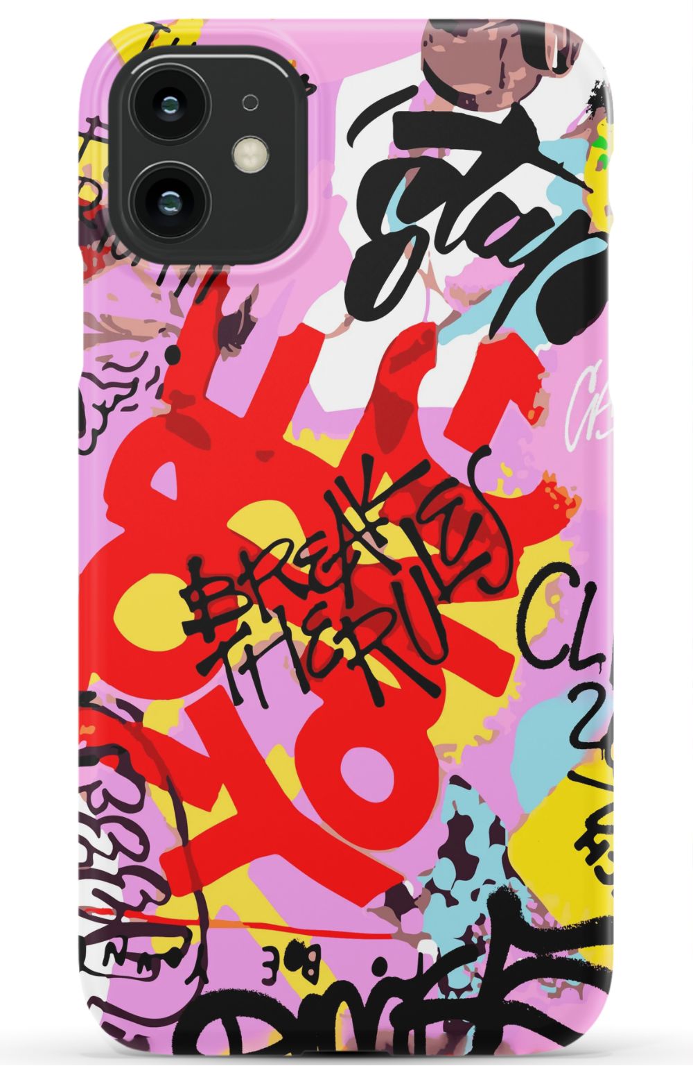 Break The Rules Graffiti Phone Case - B7Cases