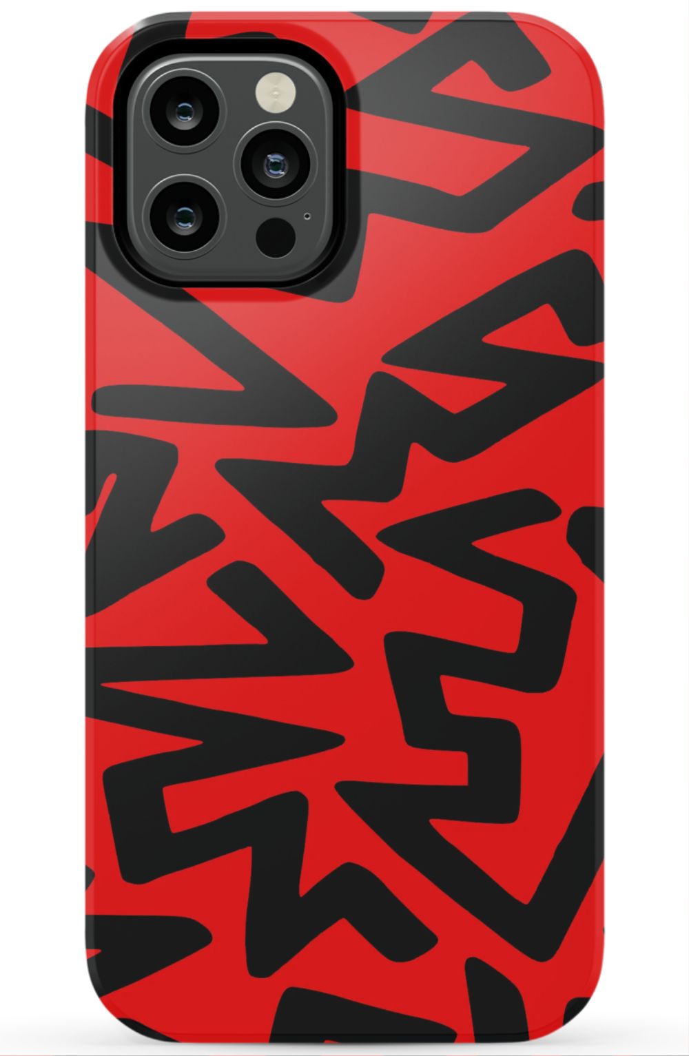 Red Abstract Shapes Phone Case - B7Cases