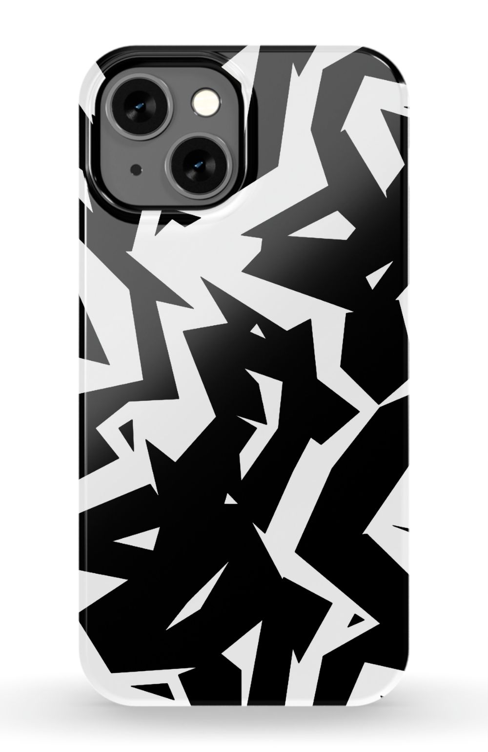 Black White Fragments Phone Case - B7Cases