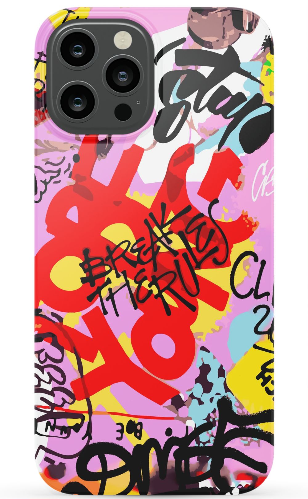 Break The Rules Graffiti Phone Case - B7Cases