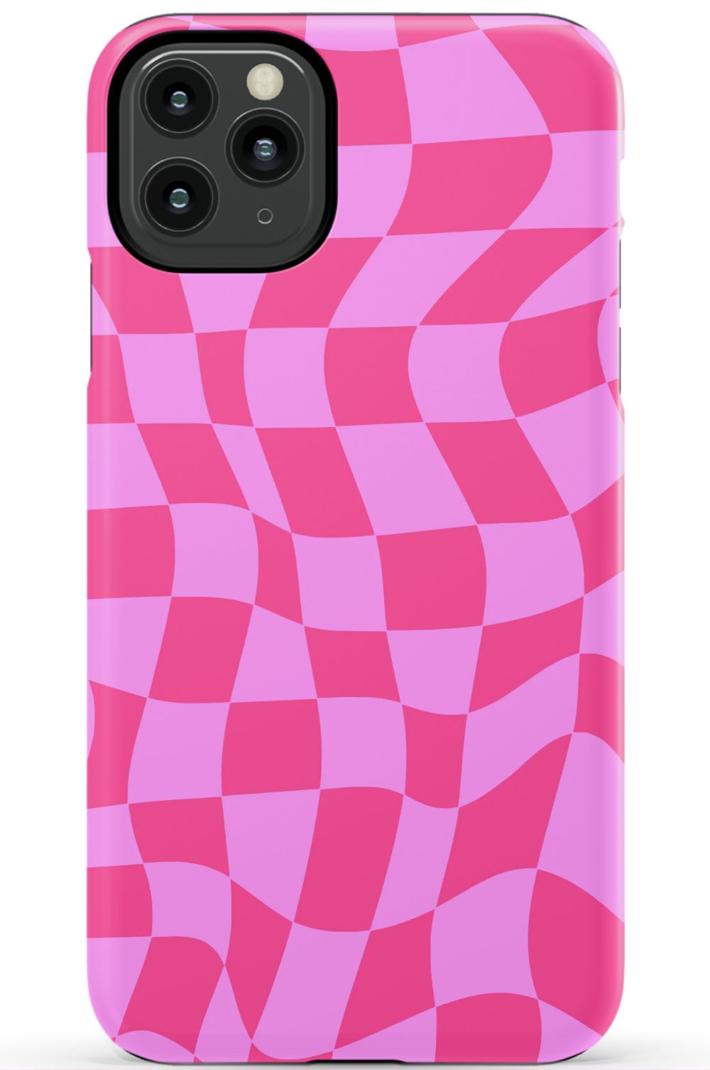 Pink Distorted Checkered Phone Case - B7Cases
