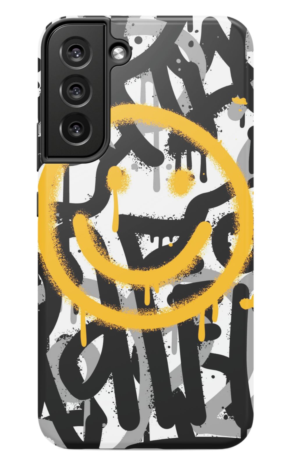 Sprayed Smiley Graffiti Phone Case - B7Cases
