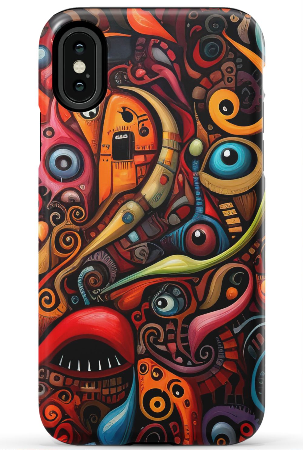 Psychedelic Eyes Graffiti Phone Case - B7Cases