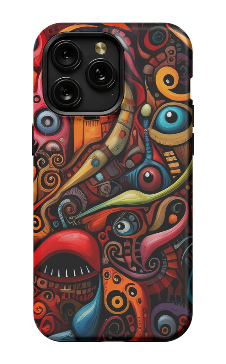 Psychedelic Eyes Graffiti Phone Case - B7Cases