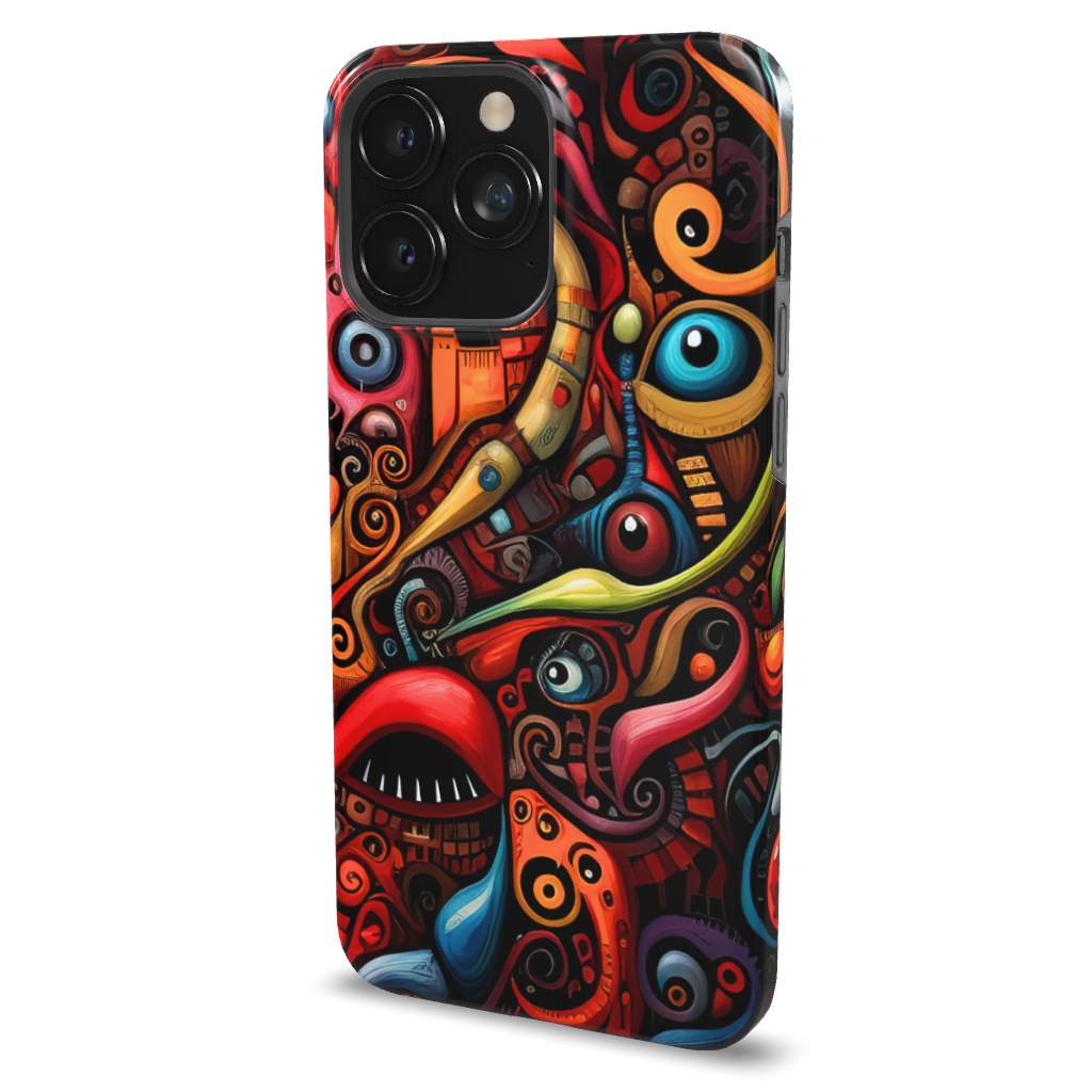 Psychedelic Eyes Graffiti Phone Case - B7Cases