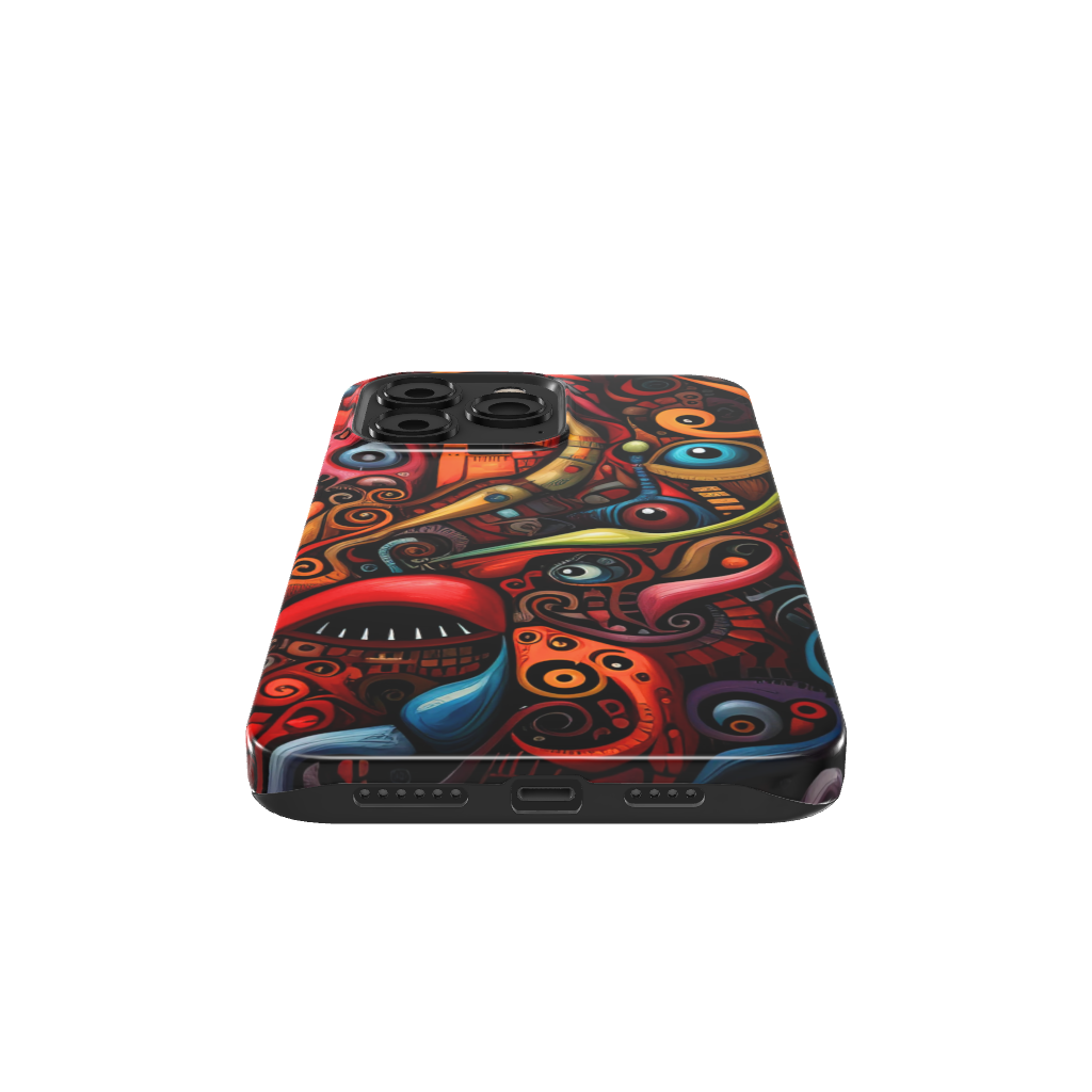 Psychedelic Eyes Graffiti Phone Case - B7Cases