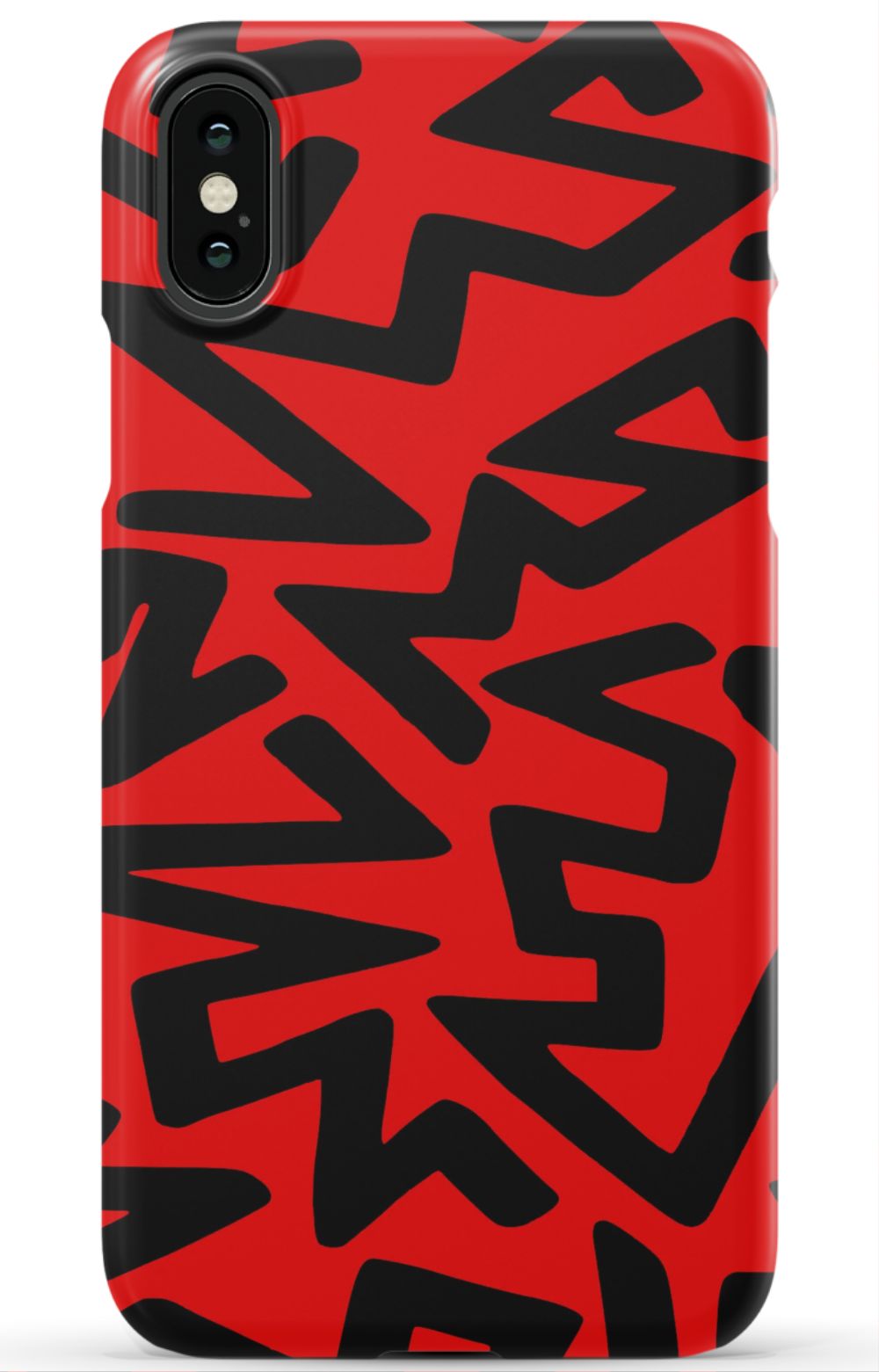 Red Abstract Shapes Phone Case - B7Cases