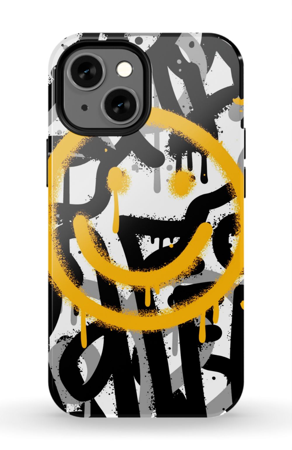 Sprayed Smiley Graffiti Phone Case - B7Cases