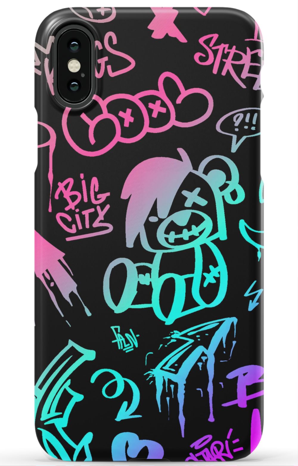 Neon Stickers Graffiti Phone Case - B7Cases