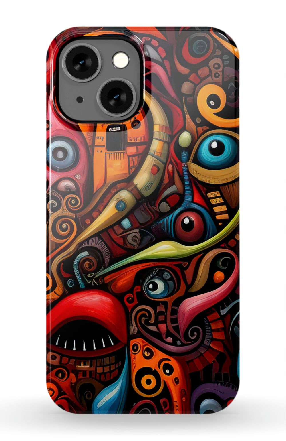 Psychedelic Eyes Graffiti Phone Case - B7Cases