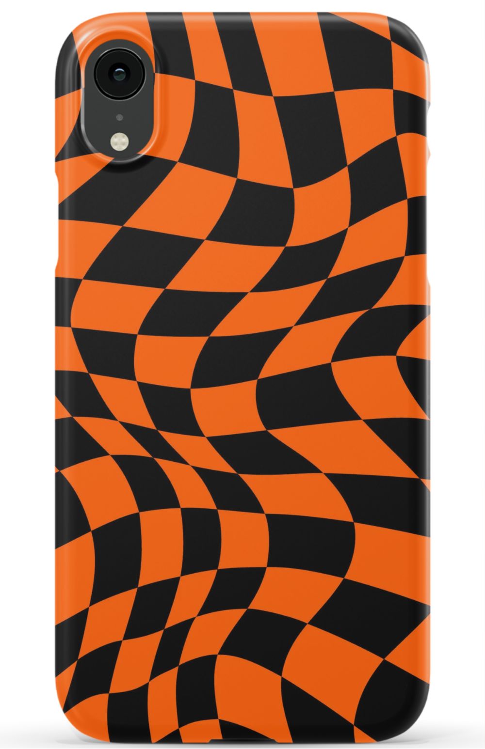 Orange Black Checkered Phone Case - B7Cases