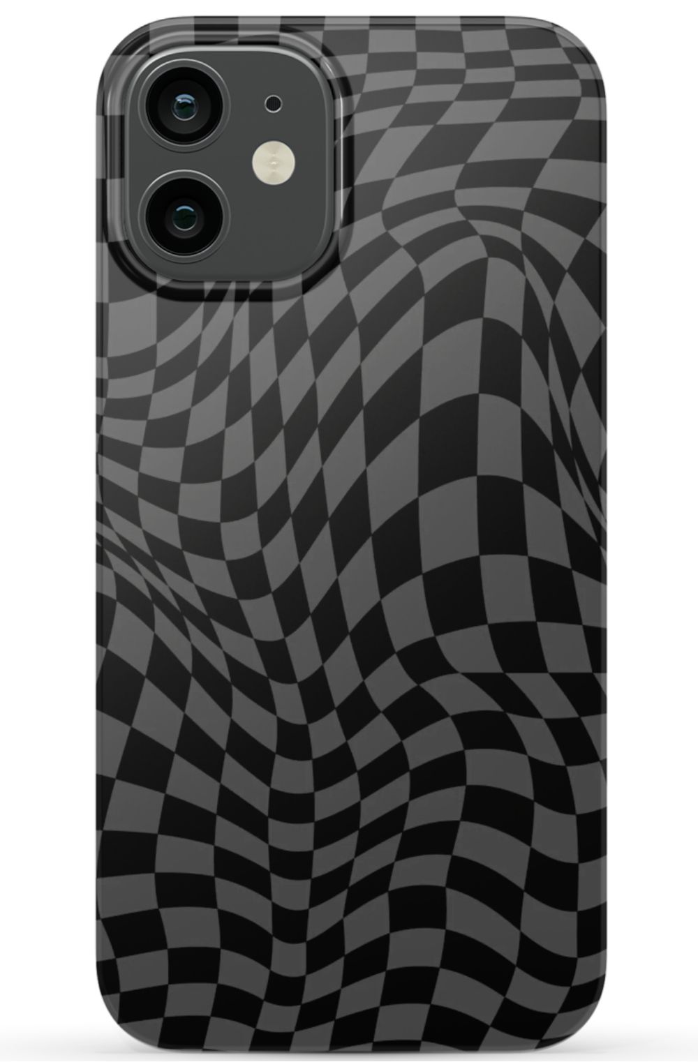 Gray Distorted Checkered Phone Case - B7Cases