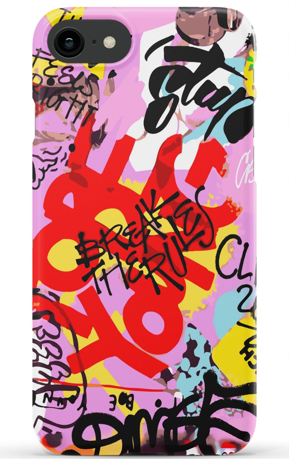 Break The Rules Graffiti Phone Case - B7Cases