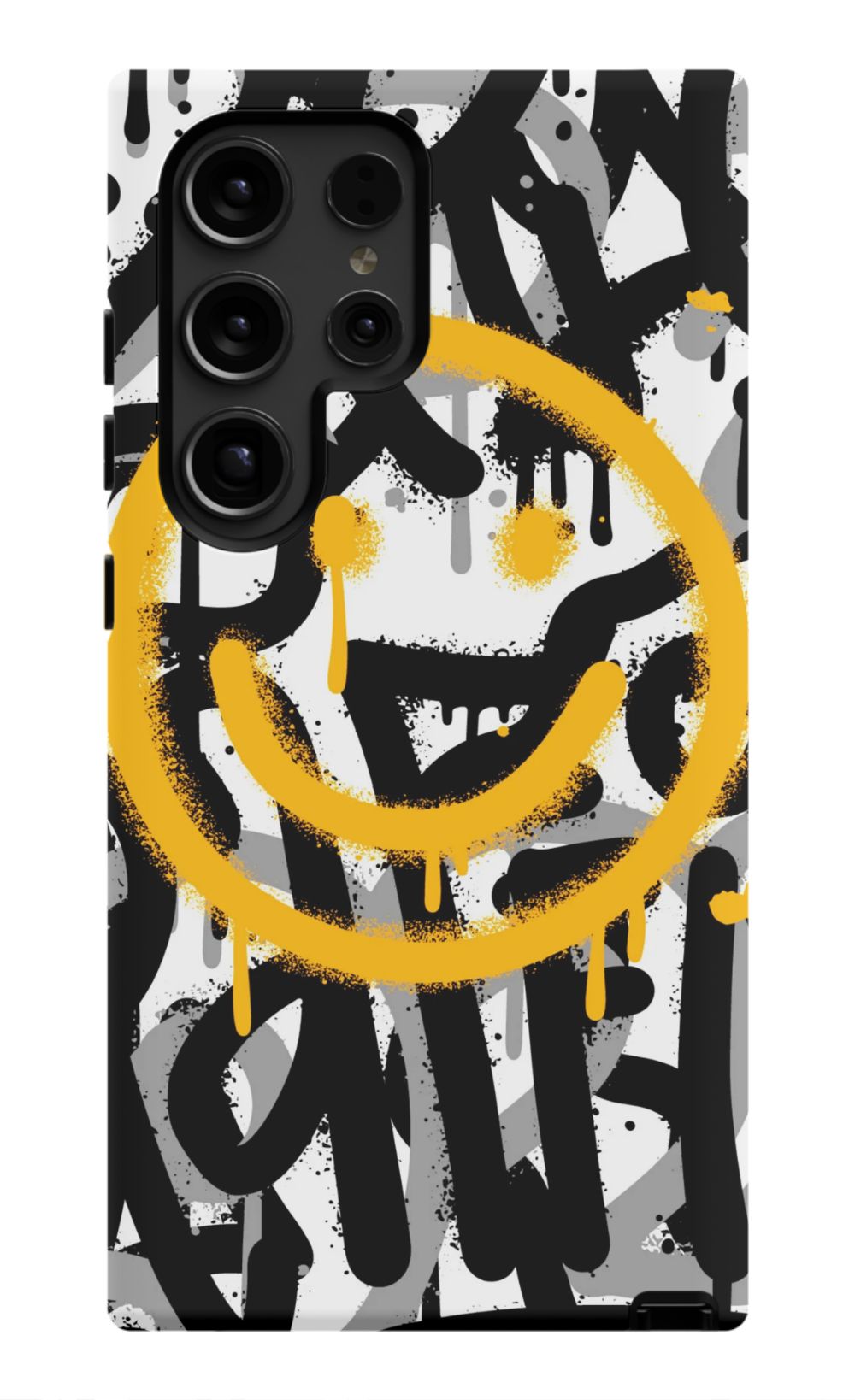 Sprayed Smiley Graffiti Phone Case - B7Cases