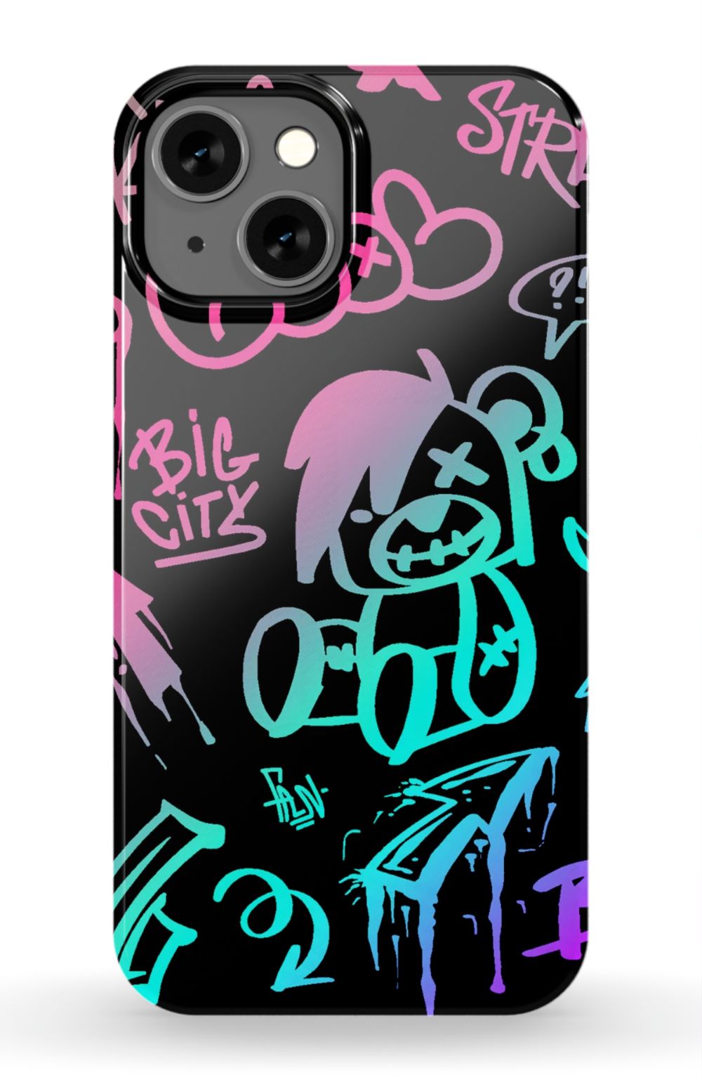 Neon Stickers Graffiti Phone Case - B7Cases