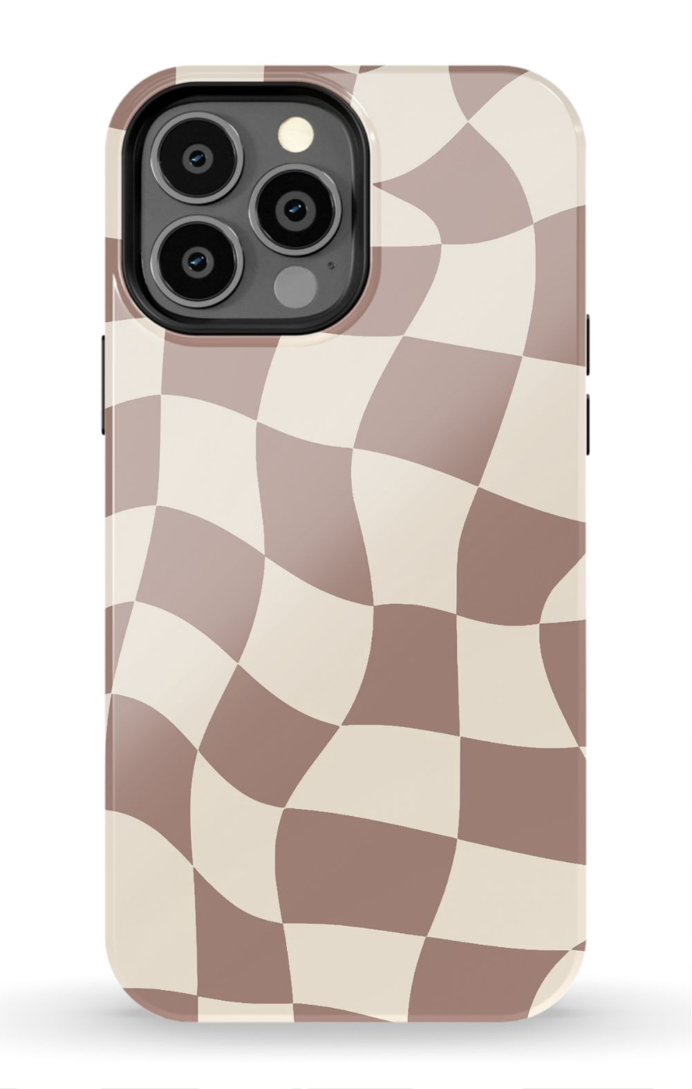 Light Brown Checkered Phone Case - B7Cases
