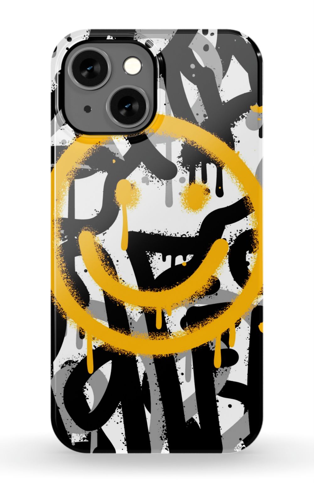 Sprayed Smiley Graffiti Phone Case - B7Cases