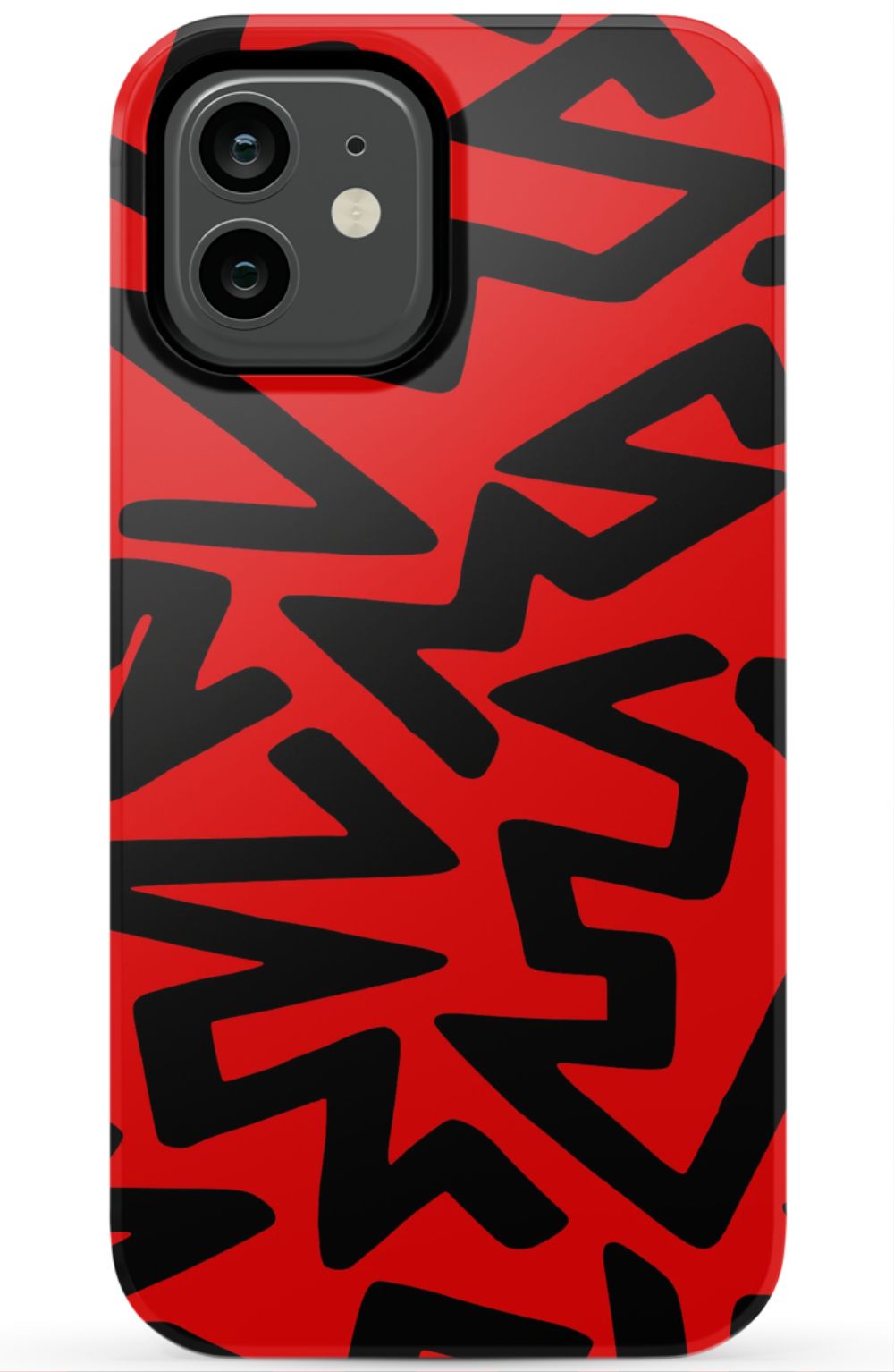 Red Abstract Shapes Phone Case - B7Cases