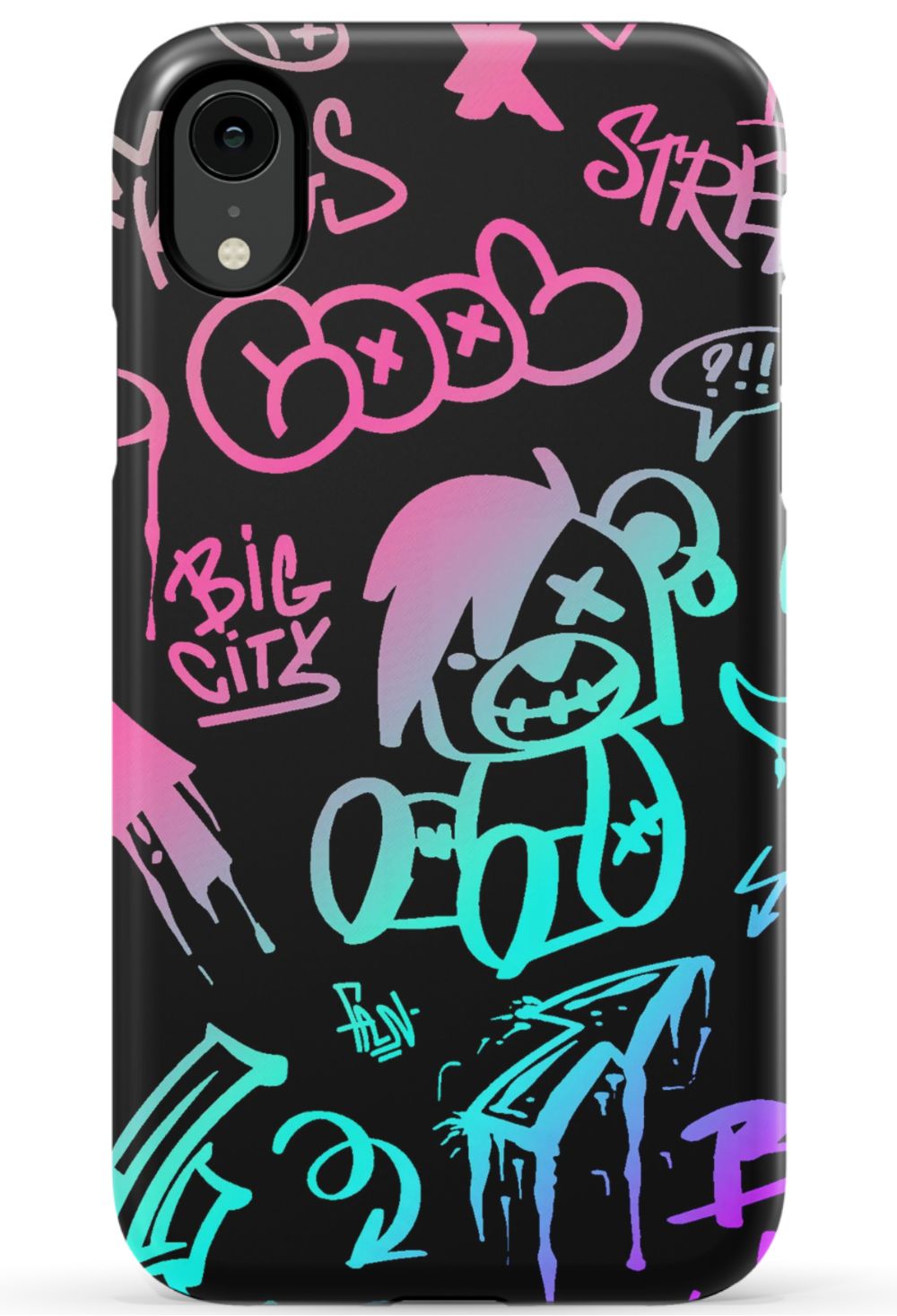 Neon Stickers Graffiti Phone Case - B7Cases