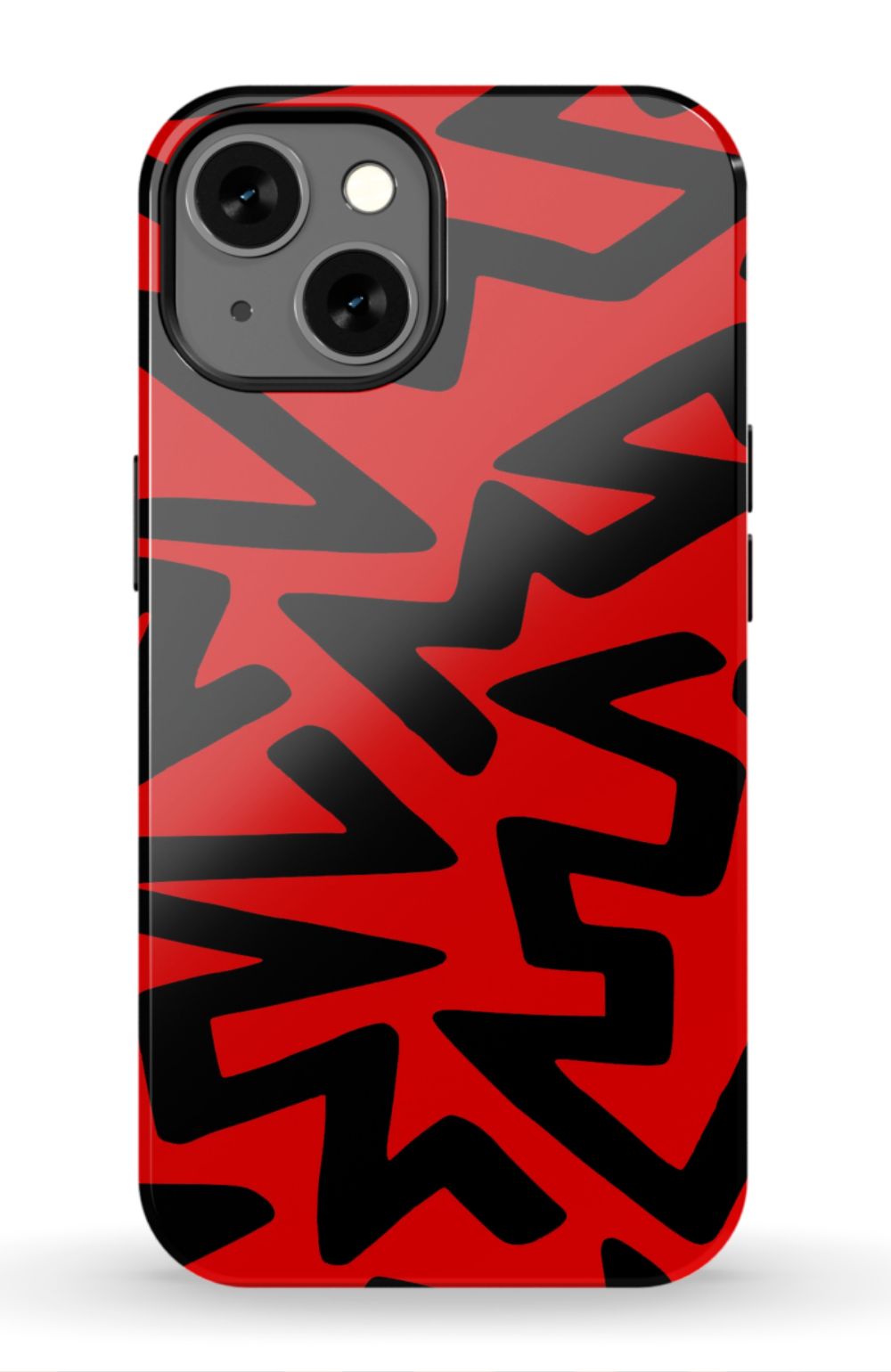 Red Abstract Shapes Phone Case - B7Cases