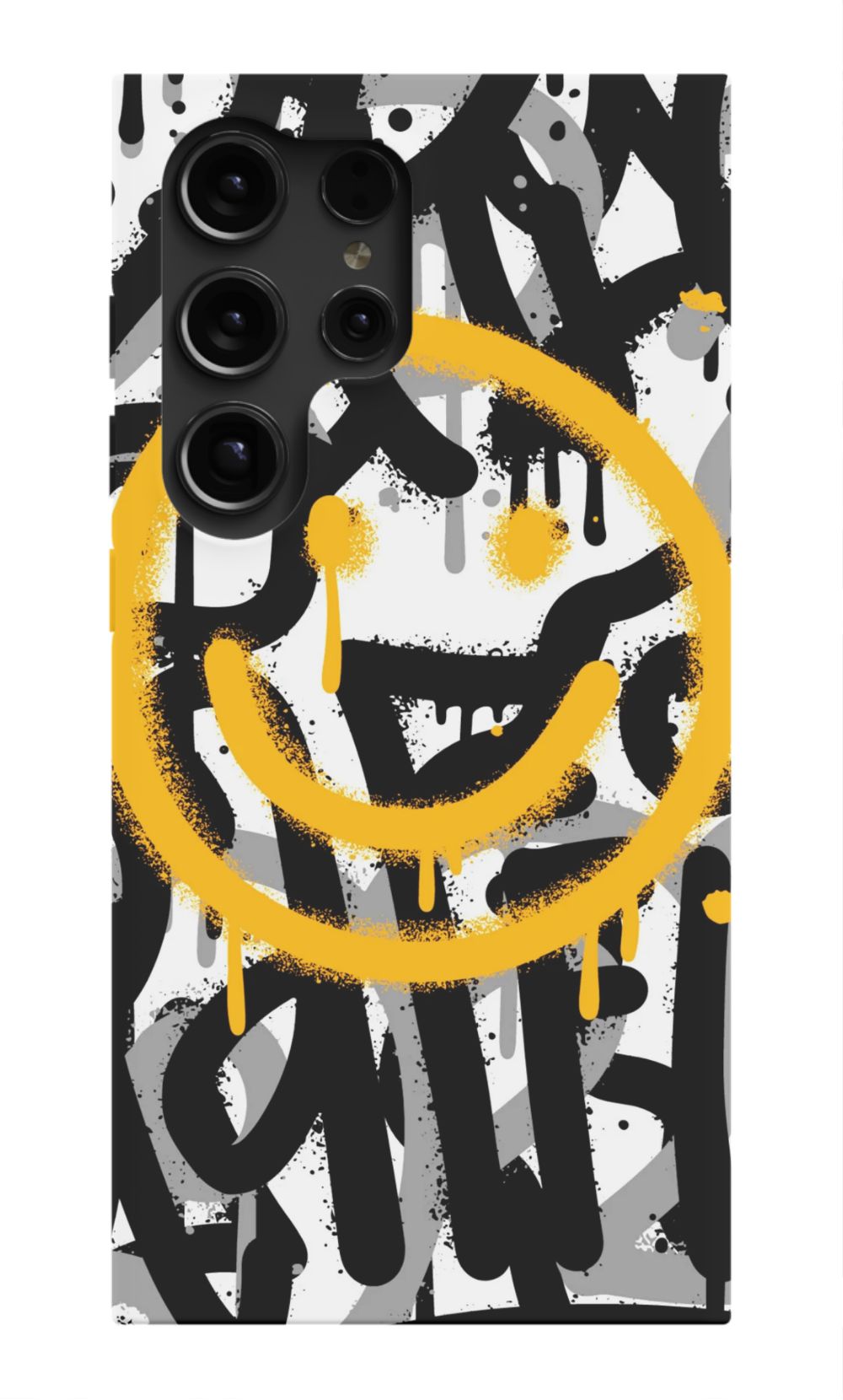 Sprayed Smiley Graffiti Phone Case - B7Cases
