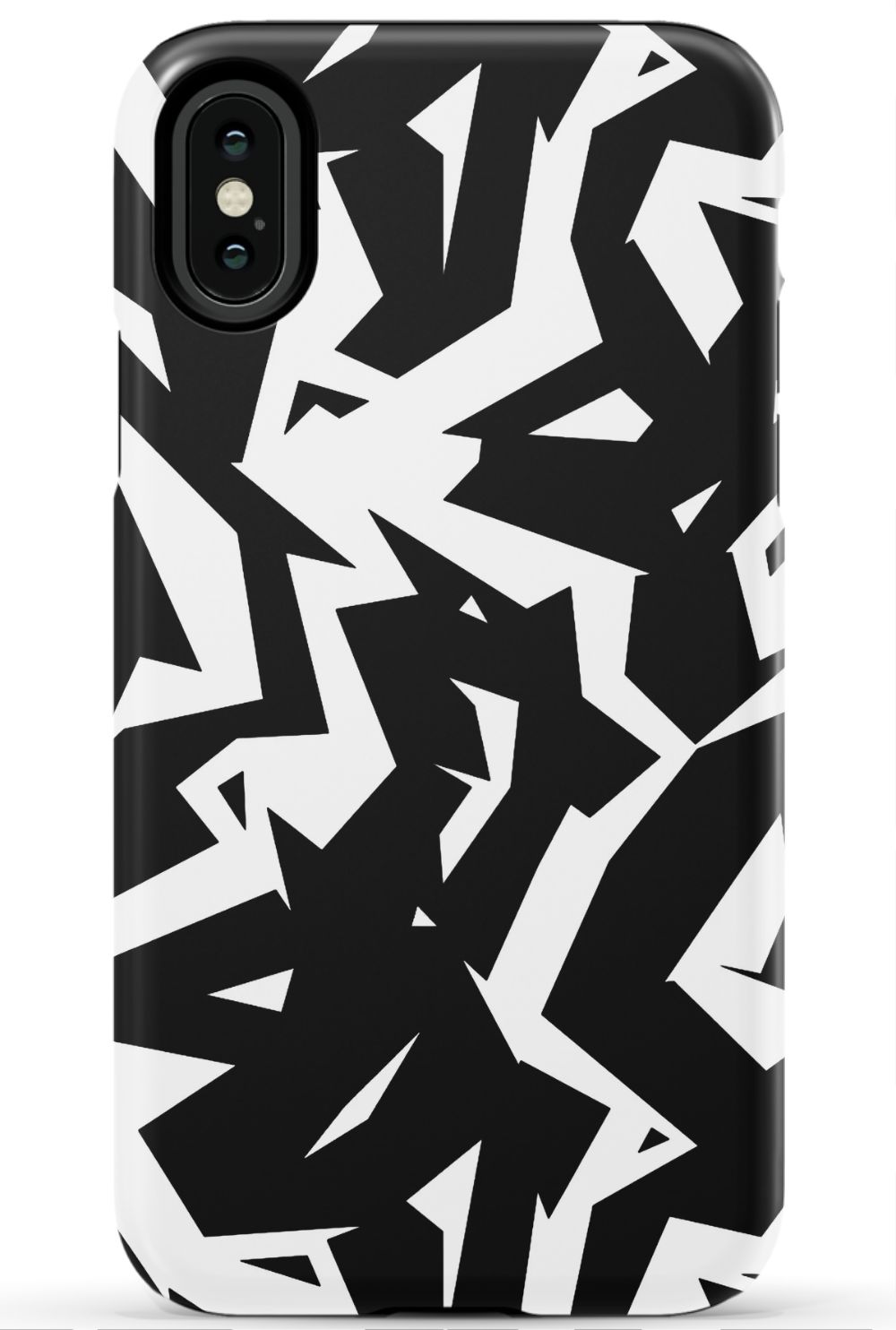 Black White Fragments Phone Case - B7Cases