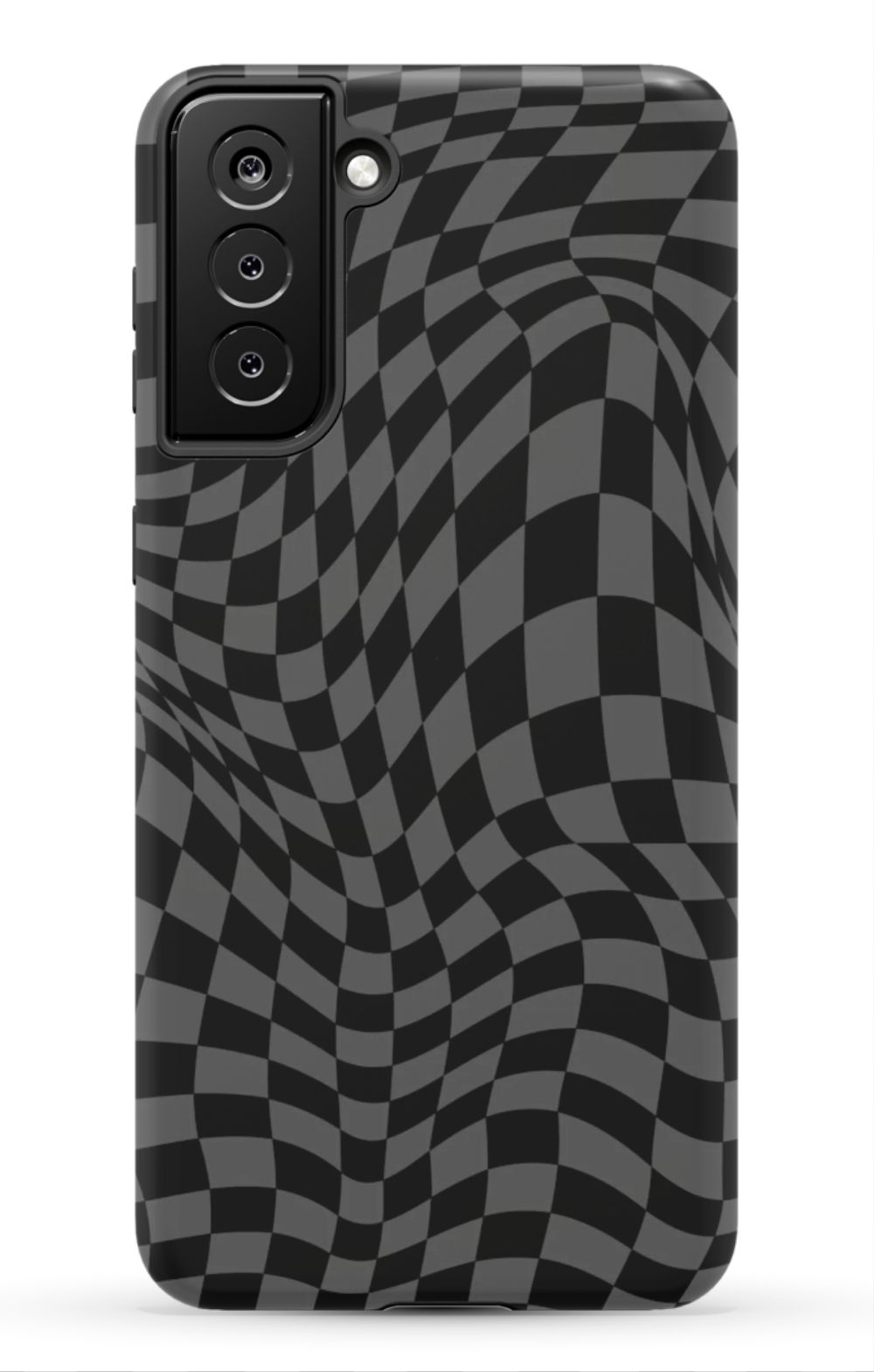 Gray Distorted Checkered Phone Case - B7Cases