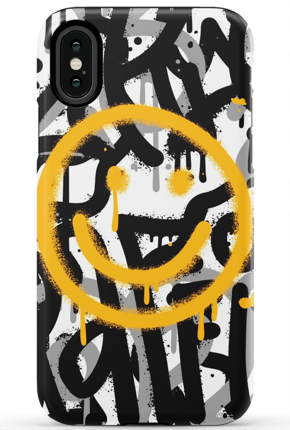 Sprayed Smiley Graffiti Phone Case - B7Cases