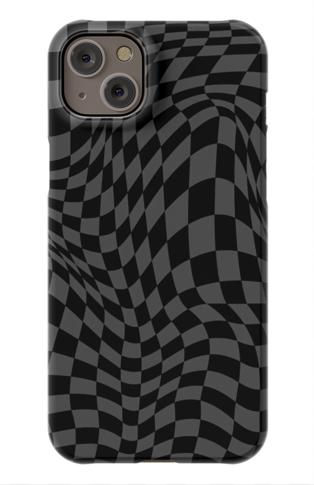 Gray Distorted Checkered Phone Case - B7Cases