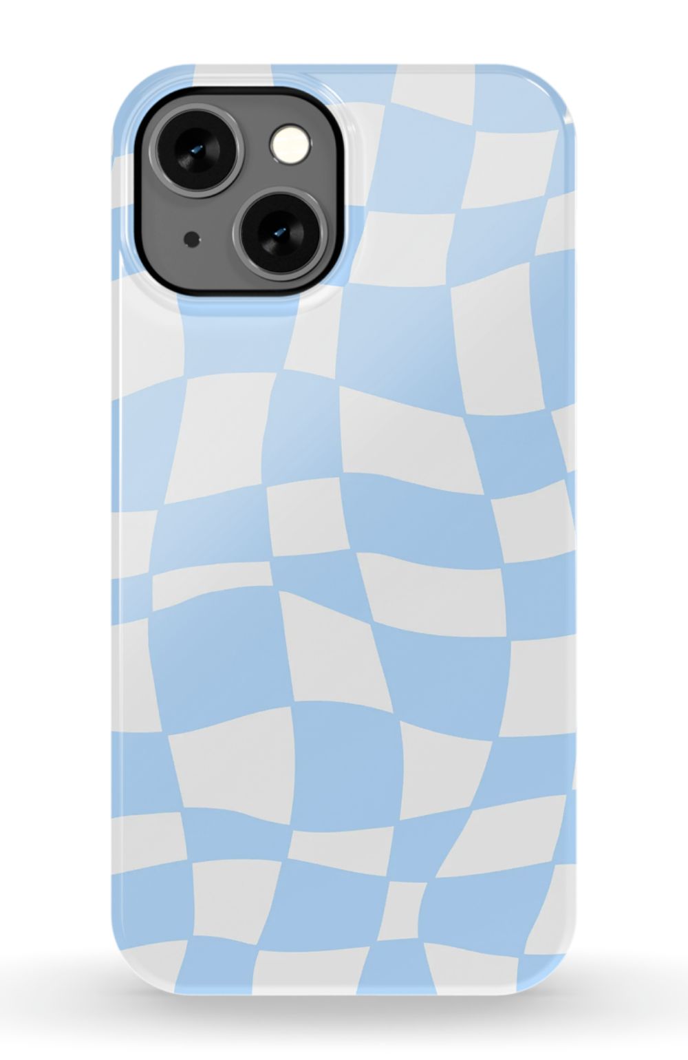 Light Blue Checkered Phone Case - B7Cases