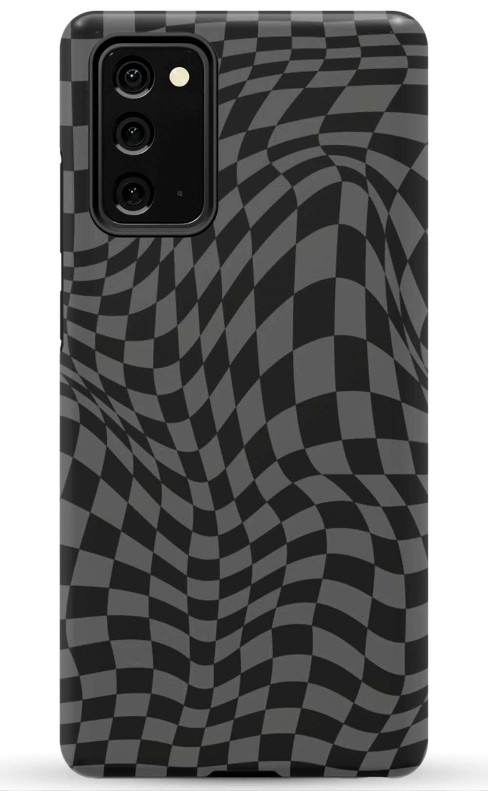 Gray Distorted Checkered Phone Case - B7Cases