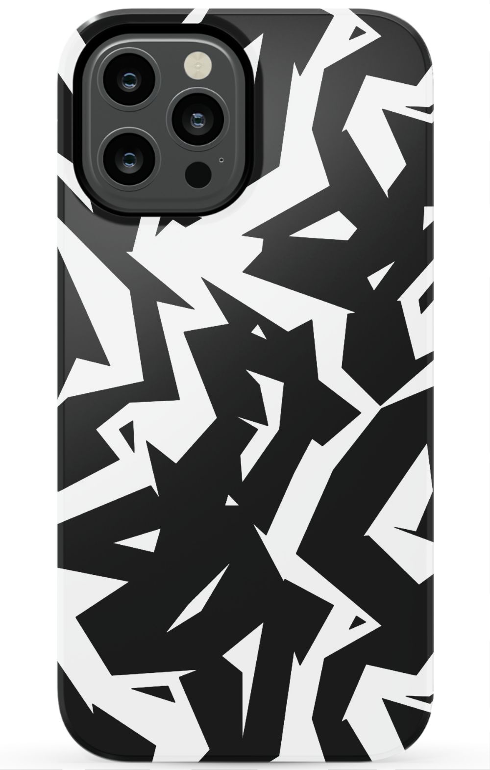 Black White Fragments Phone Case - B7Cases