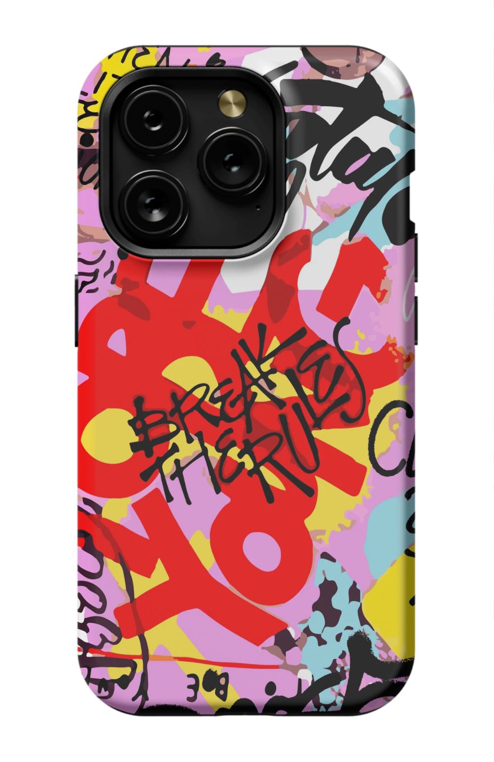 Break The Rules Graffiti Phone Case - B7Cases