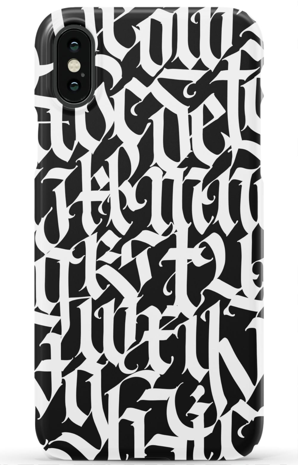 Gothic Letters Graffiti Phone Case - B7Cases