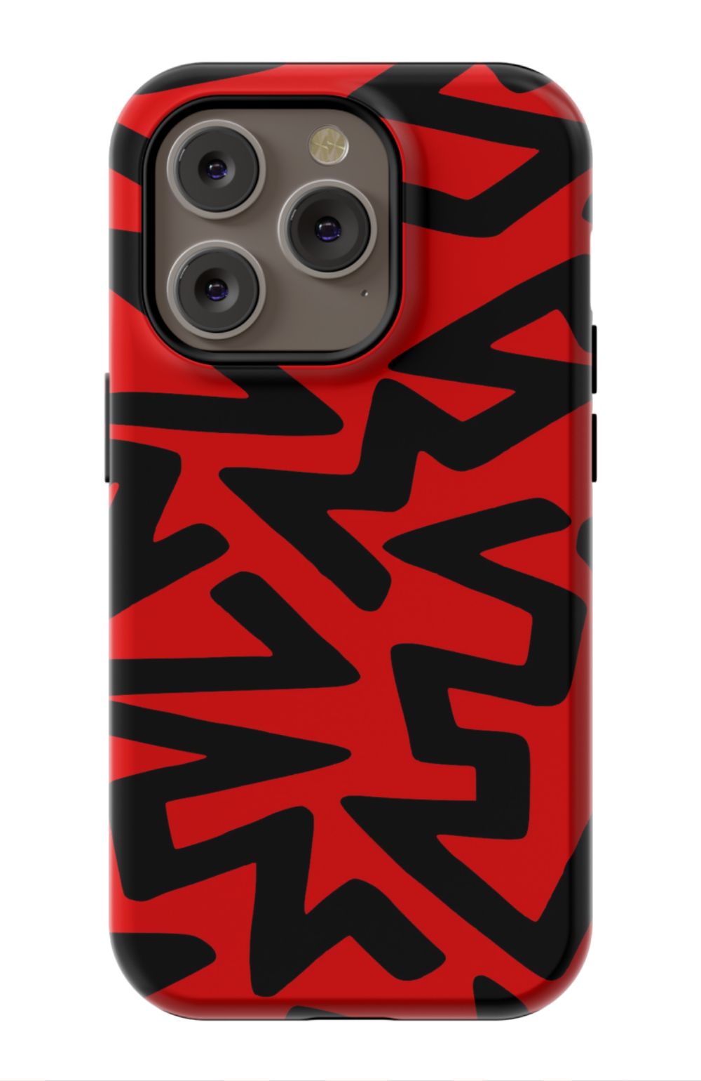 Red Abstract Shapes Phone Case - B7Cases