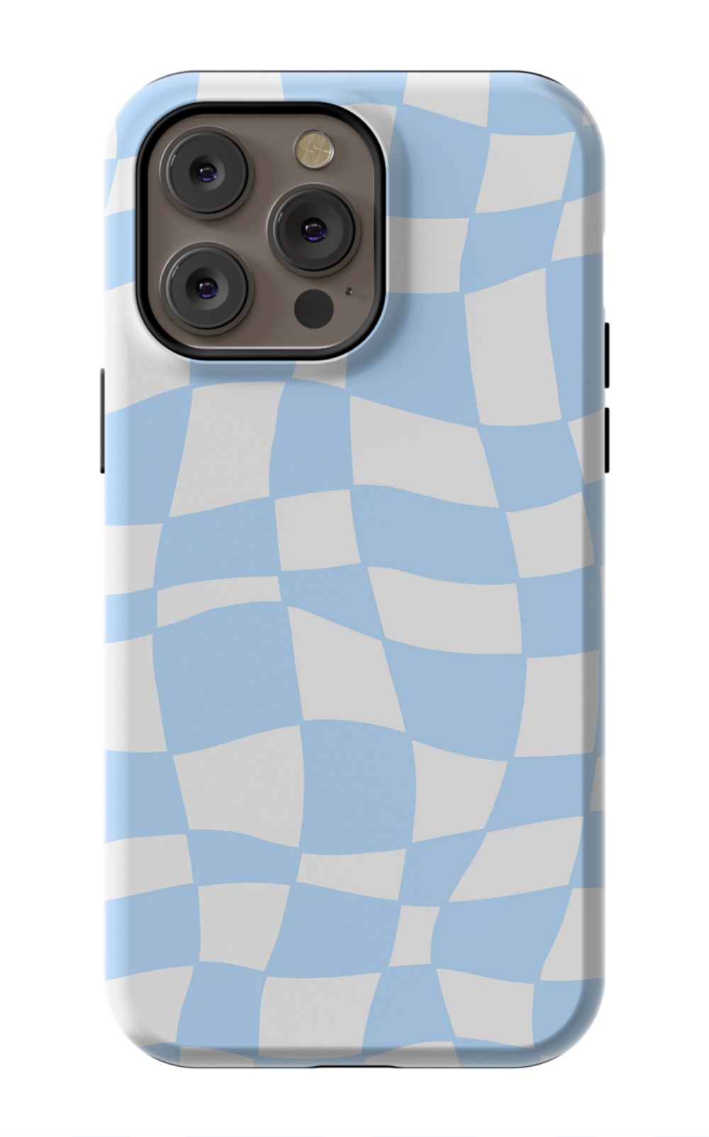 Light Blue Checkered Phone Case - B7Cases