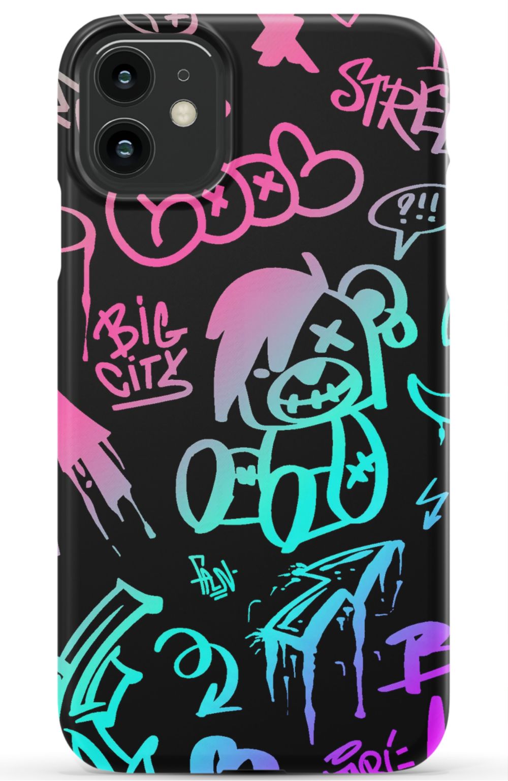 Neon Stickers Graffiti Phone Case - B7Cases