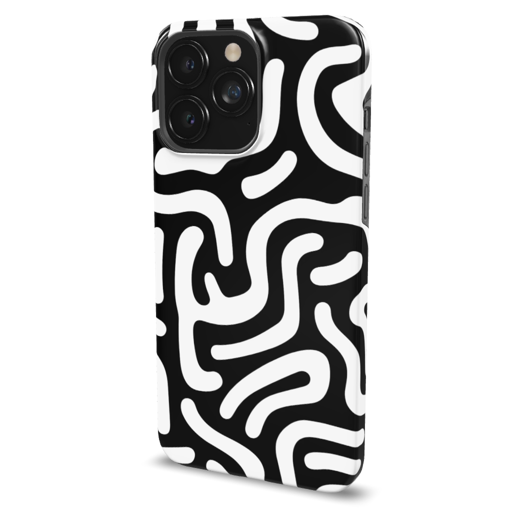 Monochrome Strokes Phone Case - B7Cases