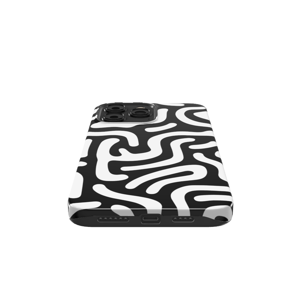 Monochrome Strokes Phone Case - B7Cases