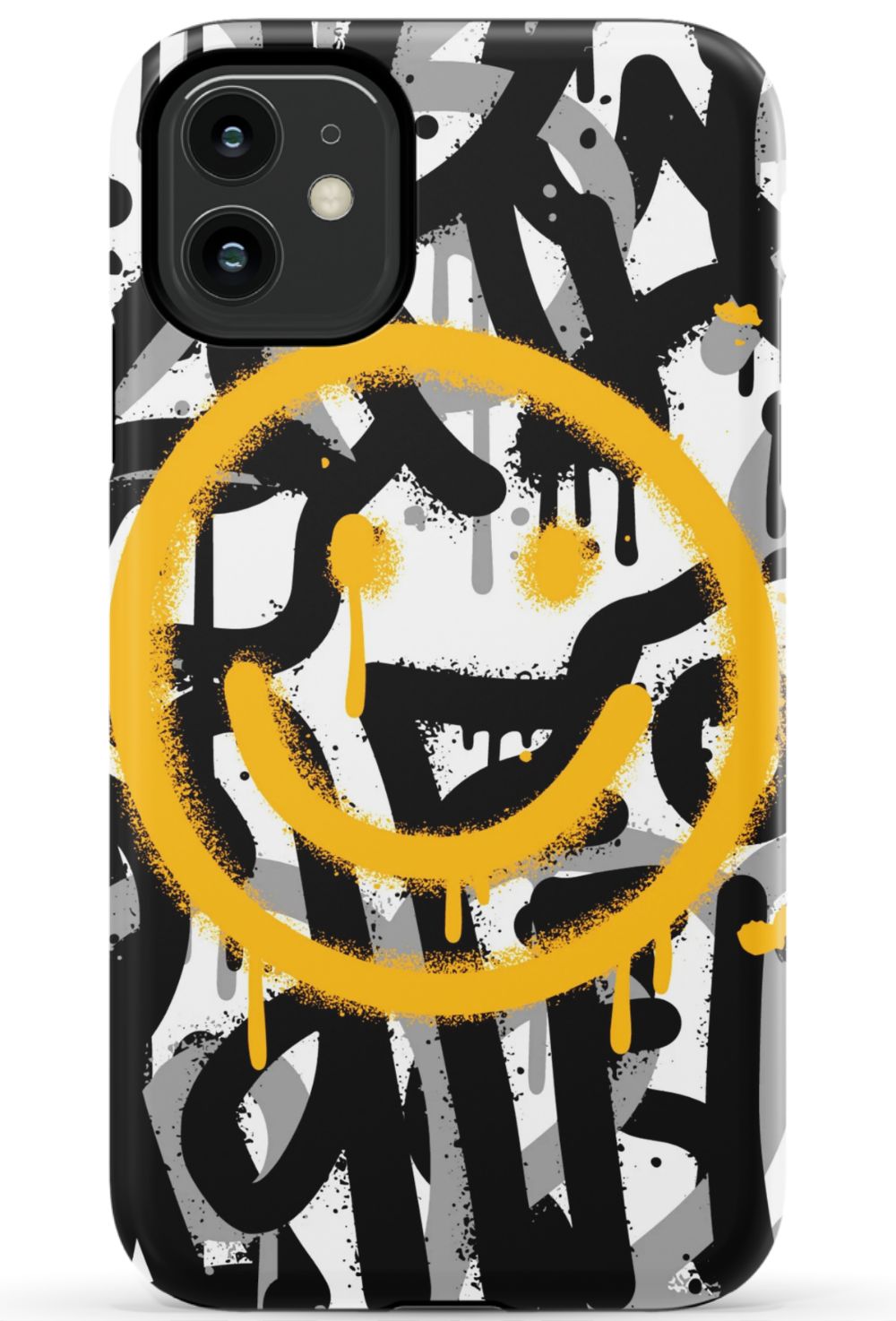 Sprayed Smiley Graffiti Phone Case - B7Cases