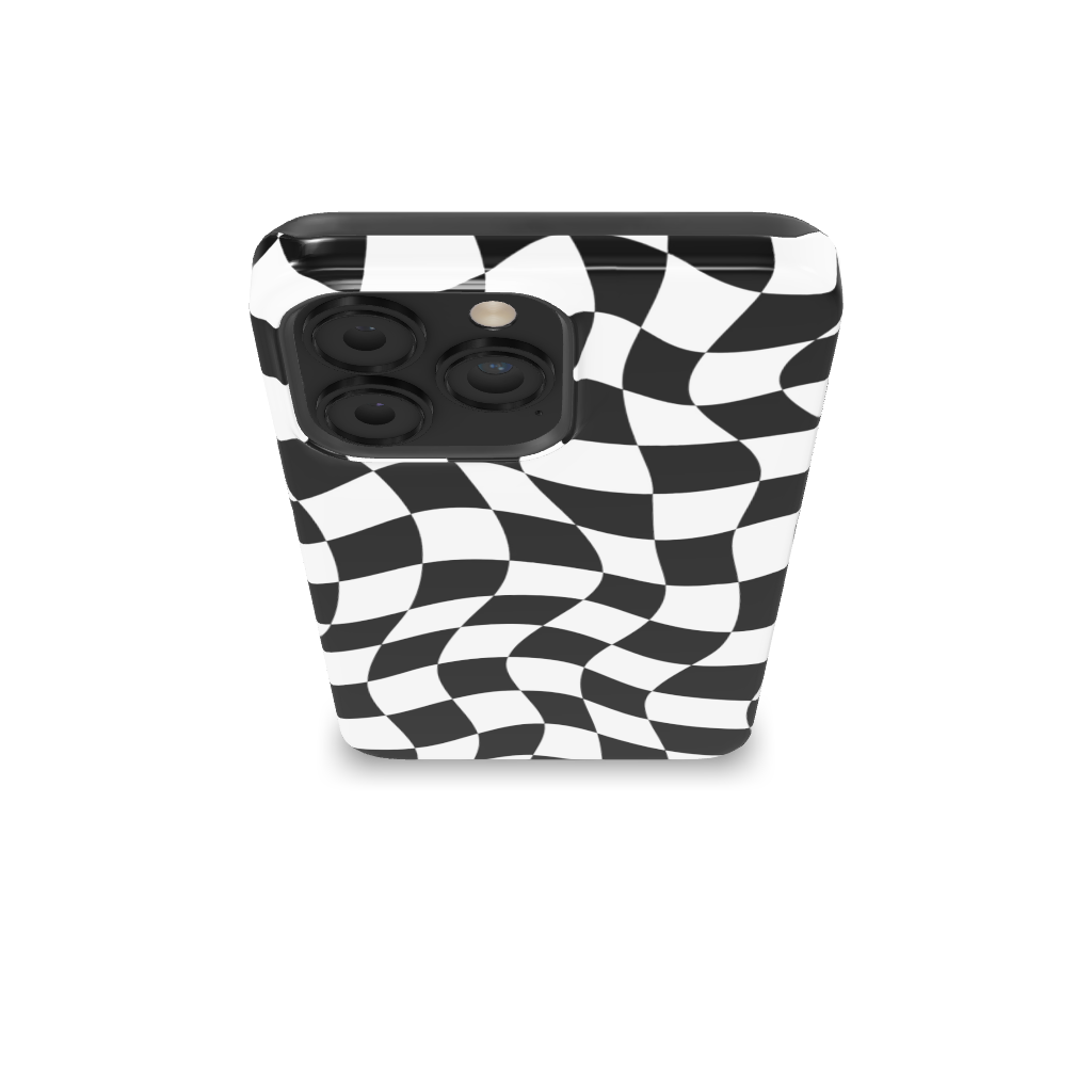 Black White Checkered Phone Case, B7Cases, Phone, Phone Case, Tough Case, Snap Case, iPhone, Apple, iPhone Case, Cover, MagSafe, Samsung Galaxy, iPhone X, XS, XS max, XR, 11, 12, iPhone SE, 13, Mini, iPhone 14, Plus, iPhone 15, 15 plus, 15 pro, 15 pro max, Galaxy S10, S20, S21, S22, S23, Checkered Phone Case, Checker, Check, Checked, Chess, Square, Geometric, Mosaic, Grid, Warped, Swirl, Distorted, Retro, Vintage, Hippie, Hipster, Groovy, Spire, Tile, Spiral, Geometric Shape, Checkerboard, Plaid, Wavy