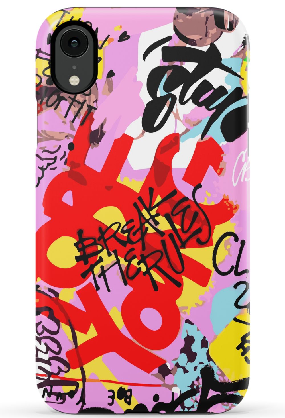Break The Rules Graffiti Phone Case - B7Cases