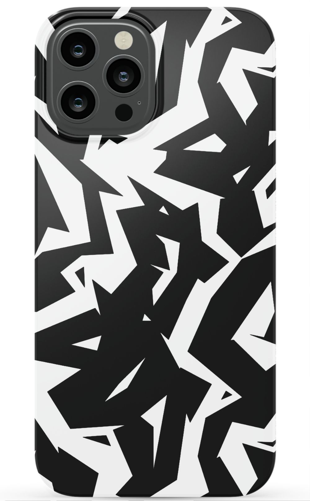 Black White Fragments Phone Case - B7Cases